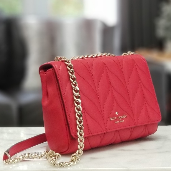 kate spade Handbags - NEW! Kate Spade Quilted Mini Emelyn Red